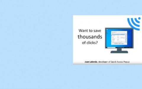 桌面图标堆成山？Quick Access Popup 一个弹出菜单全搞定