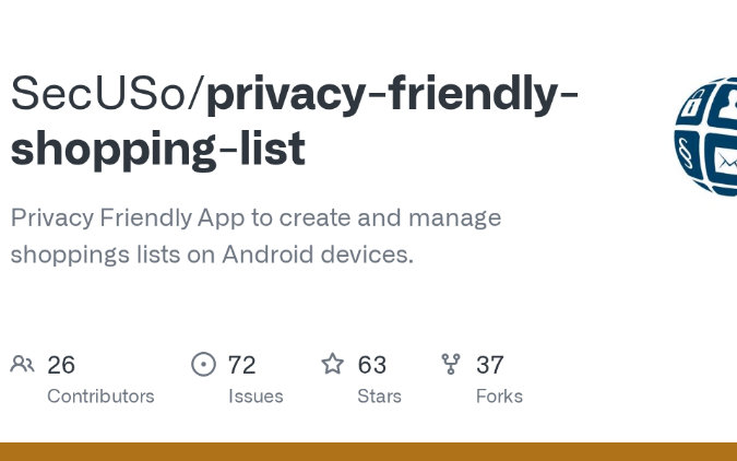 Privacy Friendly 系列又一力作——Shopping List 让你安心管理购物计划