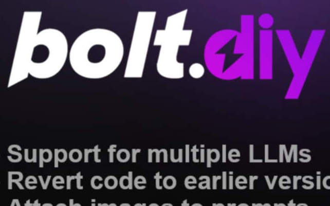 在浏览器里跑完整 Node.js，bolt.diy 用你的模型生成全栈应用