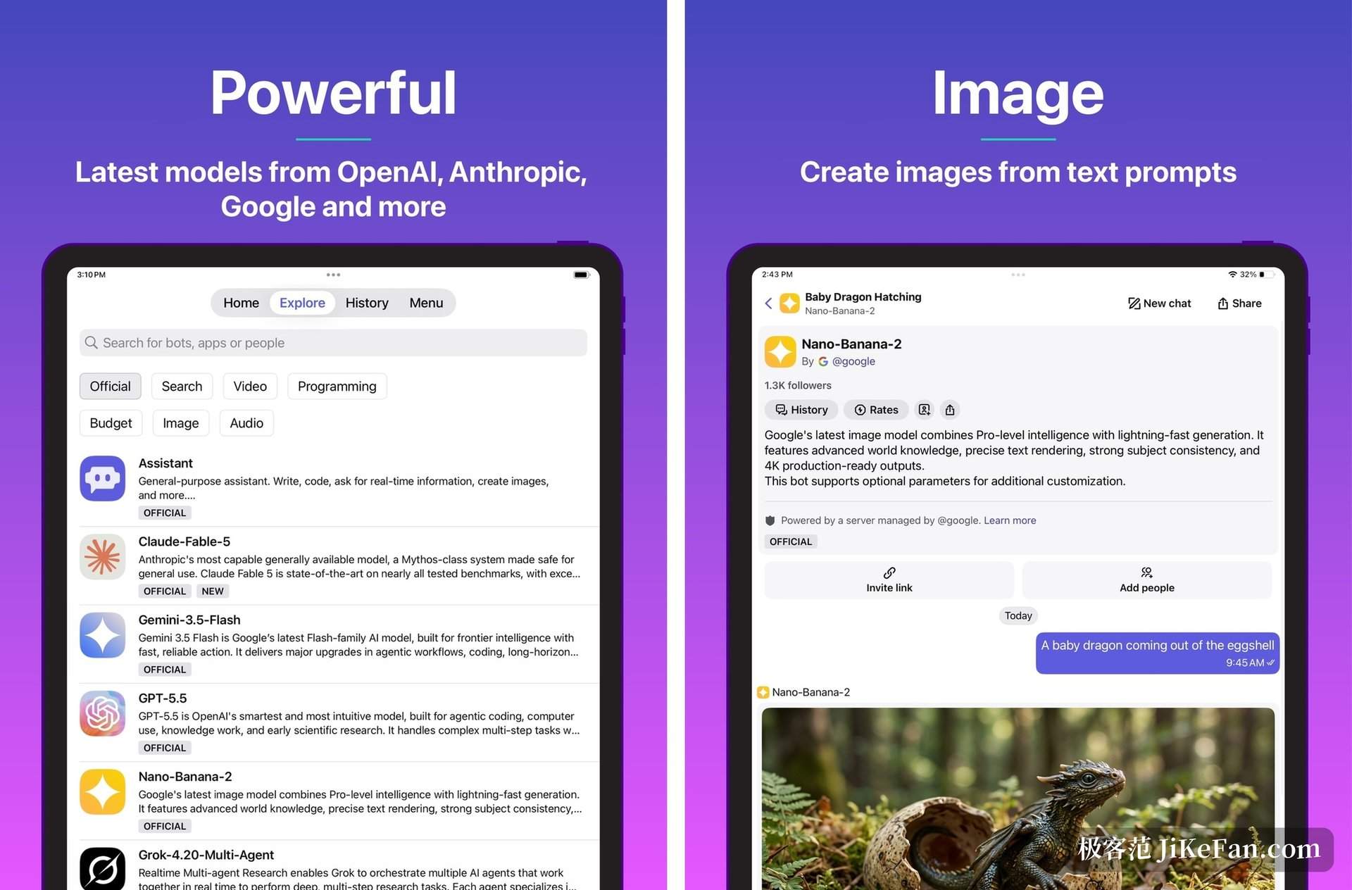 ai chatbot directory and image generation app