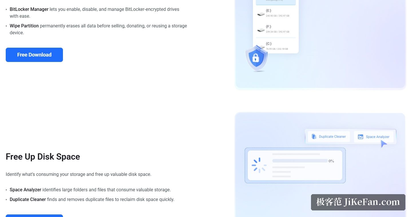 MiniTool Partition Wizard 官网:BitLocker Manager 功能说明