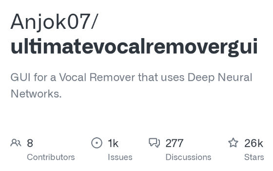 Ultimate Vocal Remover：开源人声分离，干声与伴奏一键提取