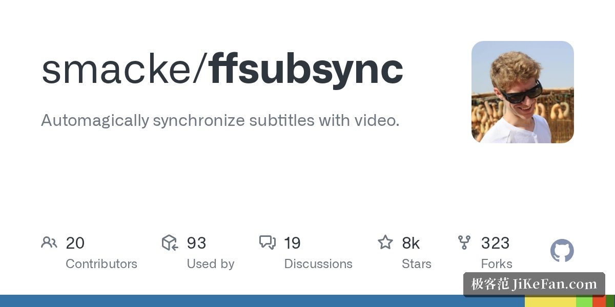 FFsubsync 开源字幕同步工具