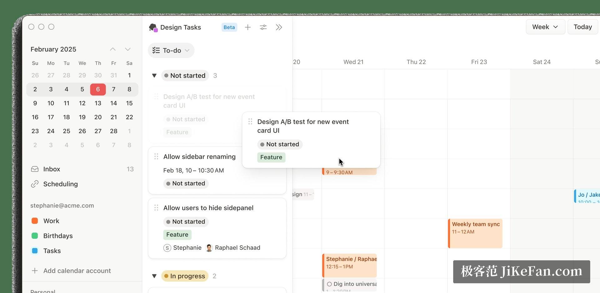 Notion Calendar 与数据库任务整合