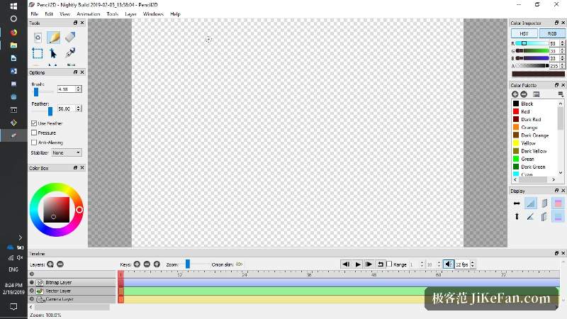 Pencil2D 主界面
