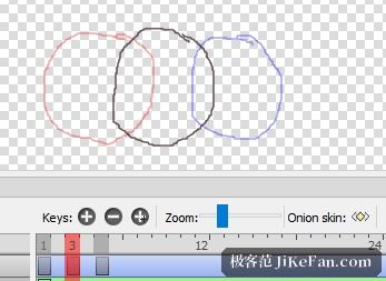 Pencil2D 洋葱皮效果