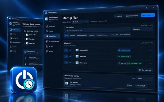 Startup Delayer：免费让启动程序错峰运行，开机不再抢资源
