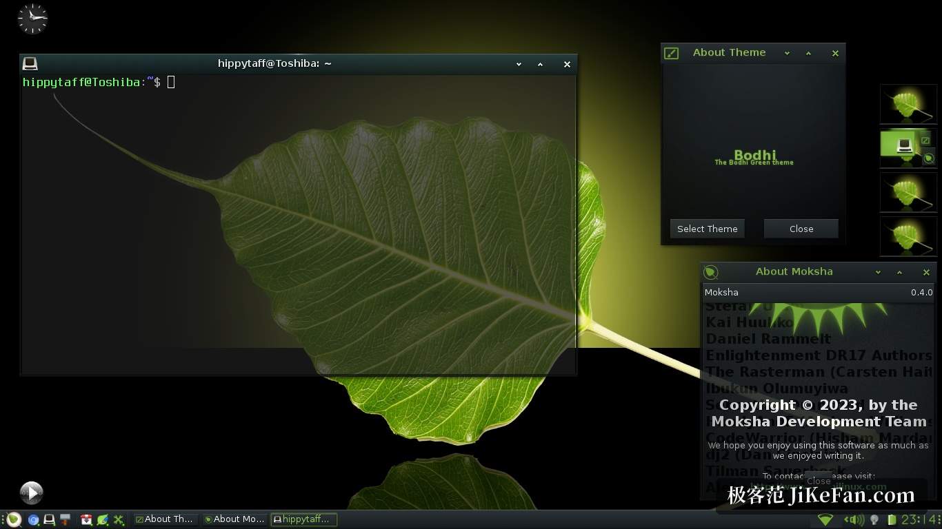 moksha desktop environment