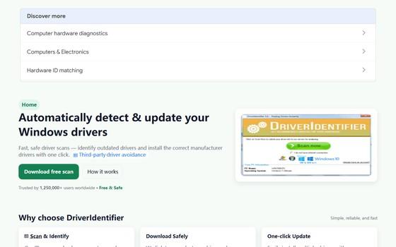 驱动去哪找：DriverIdentifier 的扫描与离线用法