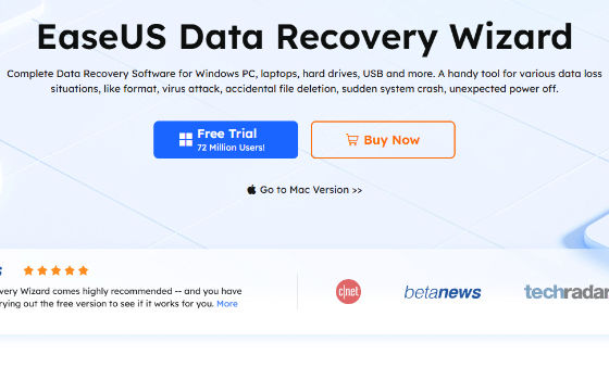 免费恢复 2GB：EaseUS 数据恢复向导 20.8.0