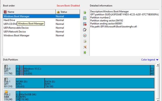 EasyUEFI 6.4：UEFI 启动项图形化管理工具，EFI 分区备份修复一把抓