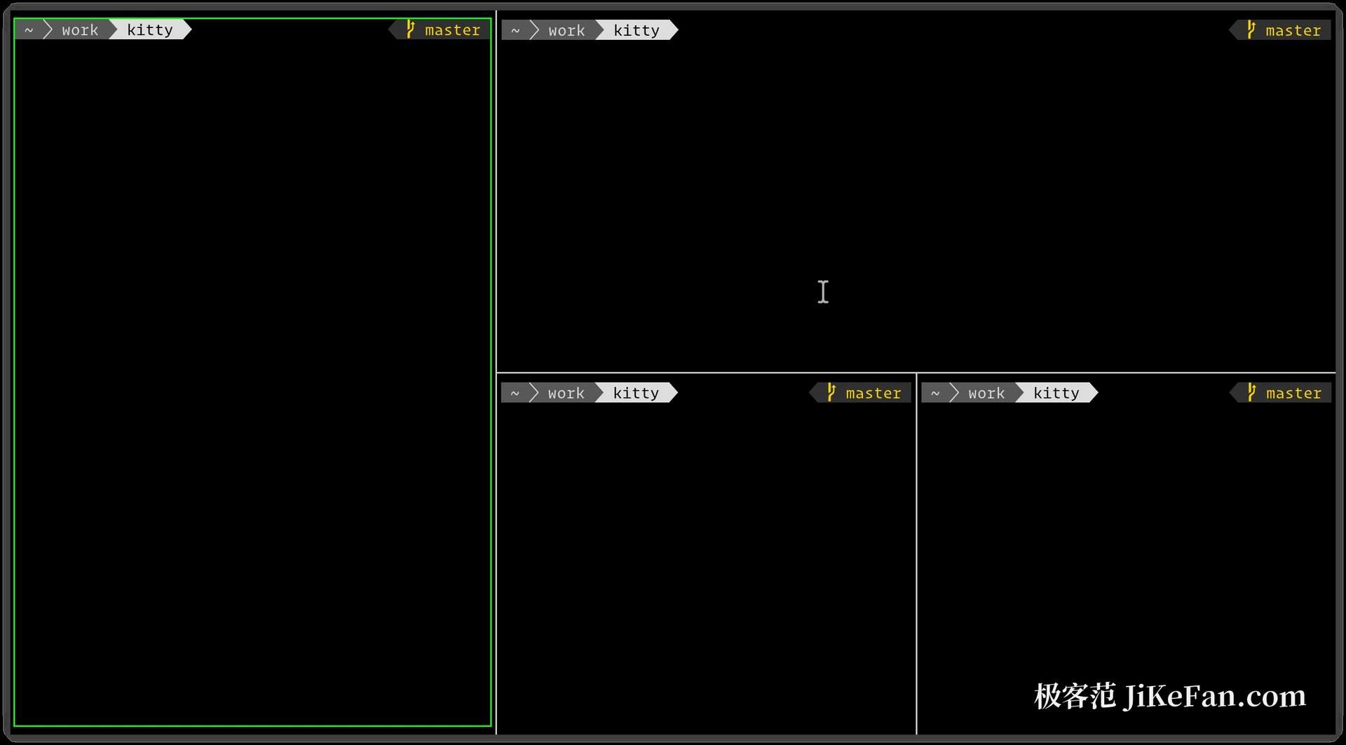 kitty layouts and tabs