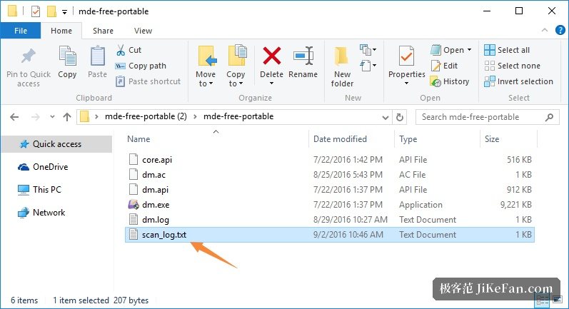 macrorit scan log and options
