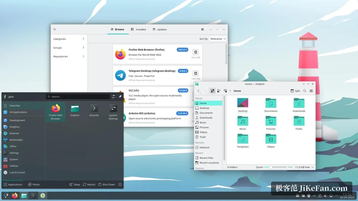 manjaro desktop editions