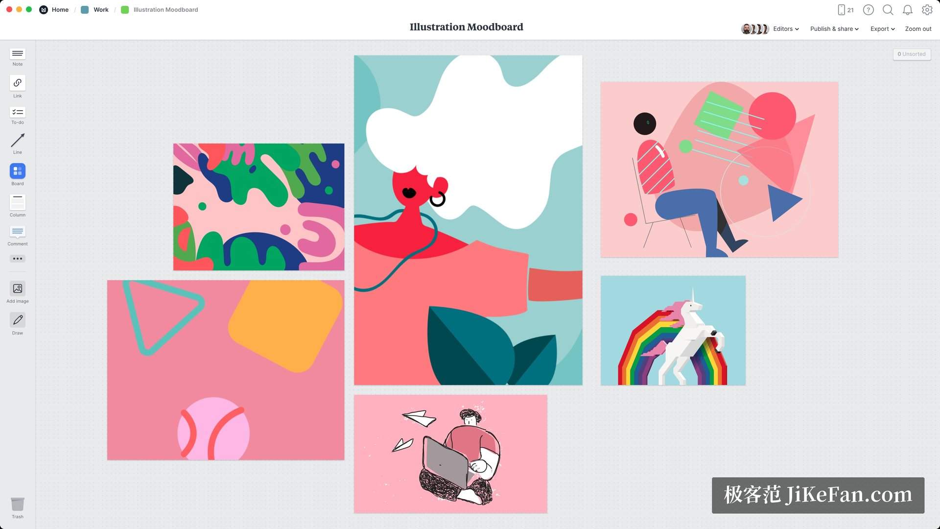 milanote template gallery