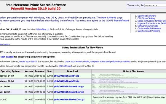 Prime95 30.19：烤机与内存稳定性验证工具