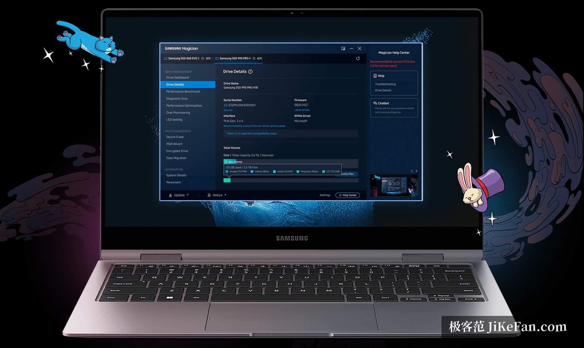 ssd management tool interface