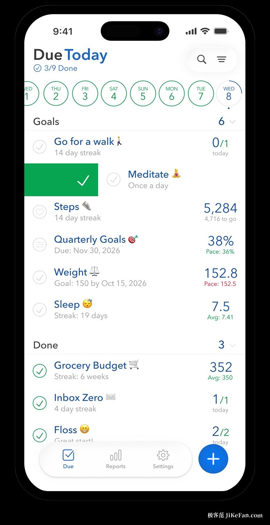 daily goals list