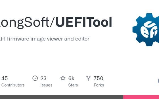 UEFITool：把 BIOS 镜像拆开看的开源固件分析工具